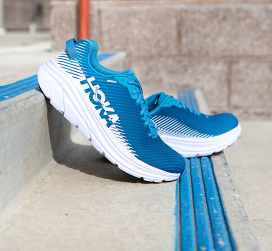 Hoka One One Hardloopschoenen Heren - Rincon 2 - Blauw/Wit - HT6215487